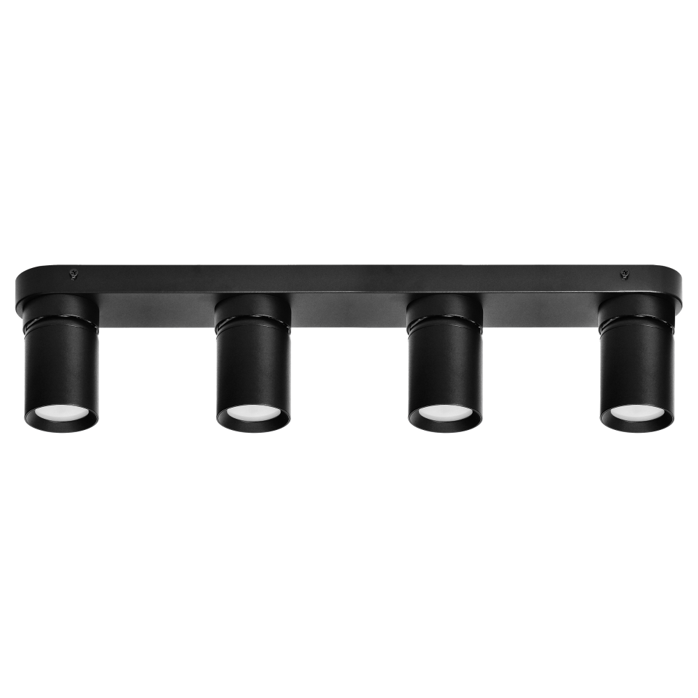 MALTA SP 4, wall and ceiling light, GU10 max. 4x12W, IP20, black